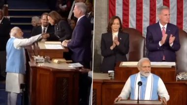 'India Is the Home of All Faiths': PM Narendra Modi Highlights 'India's Unity in Diversity' in Historic Address to Joint Sitting of US Congress (Watch Video)