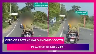 Uttar Pradesh: Video Of Two Boys Kissing Each Other On Triple Scooter Ride In Rampur Goes Viral