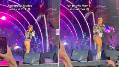 P!nk Left Shocked After Fan Throws Their Mother’s Ashes on Stage, Watch Bizarre Video of Concert Footage