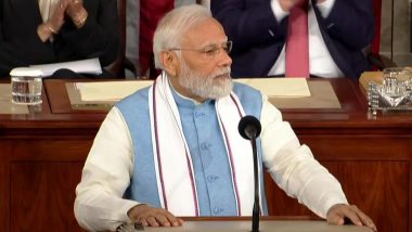 15 Standing Ovations, 79 Applauses for PM Modi Video: PM Narendra Modi Gets Standing Ovation 15 Times During Historic Joint US Congress Address, Concludes His Speech Amid Loud Cheers