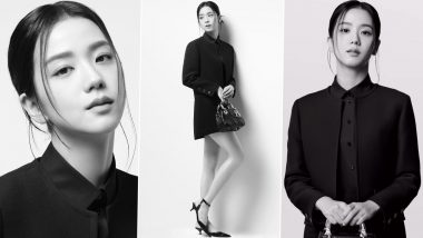 BLACKPINK's Jisoo Looks Classy in Black Collared Dress, Check Pictures of the K-Pop Star