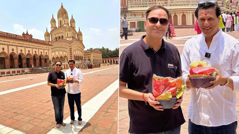 Madhur Bhandarkar and Amit Agarwal Seek Blessings at Dakshineswar Kali Temple in Kolkata (View Pic)