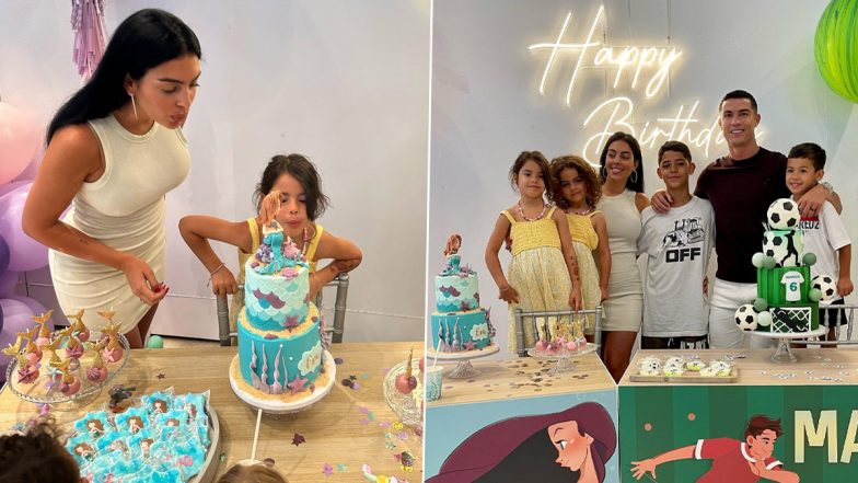 Cristiano Ronaldo's Girlfriend Georgina Rodriguez Rocks Mini White Dress With Vinyl Purple Boots at Family Function, View Pics