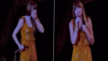 Taylor Swift Swallows Bug During Chicago Concert, Jokes ‘Is There Any Chance None of You Saw That?’ (Watch Video)