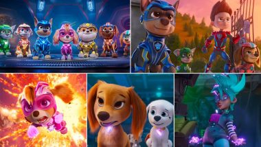 PAW Patrol the Mighty Movie Trailer: Pawsome Heroes with Featured Voices of Taraji P Henson, McKenna Grace, Chris Rock & Others Learn To Use Powers Gained from Meteor Crash (Watch Video)