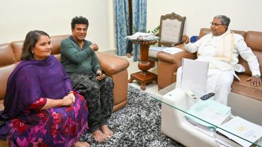 Actor, Producer Shiva Rajkumar, Meets Chief Minister of Karnataka Siddaramaiah Along With Wife Geetha Shivarajkumar