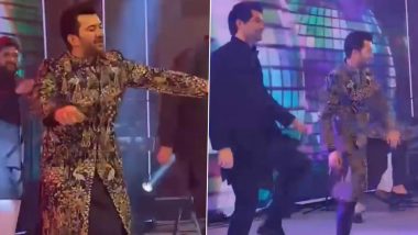 Groom-To-Be Karan Deol Lights Up the Stage With Sunny and Bobby Deol’s Song ‘Yamla Pagla Deewana’ in Sangeet Ceremony (Watch Video)