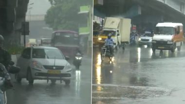 Chennai Rains Today Photos and Videos: Heavy Downpour Accompanied With Thunderstorm Lashes Tamil Nadu City, Brings Respite From Scorching Heat