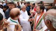 Rahul Gandhi Reaches Patna for Opposition Meeting, Received by Bihar CM Nitish Kumar at Airport (See Pics)