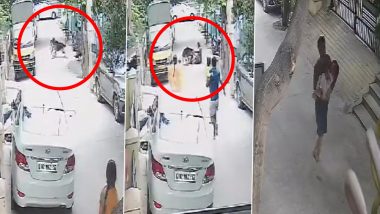 Dog Attack in Bengaluru Video: German Shephard Pounces on Minor Girl in KR Puram