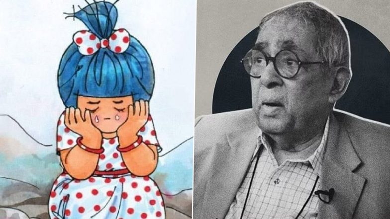 'Amul Girl in Tears' As Sylvester daCunha Dies: Netizens Pay Tribute to Amul's 'Utterly Butterly' Girl Creator, Read Heartfelt Tweets and Messages