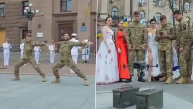 Ukraine Army 'Naatu Naatu' Viral Video: Ukrainian Army Personnel Dance to RRR's Oscar-Winning Song With a Twist