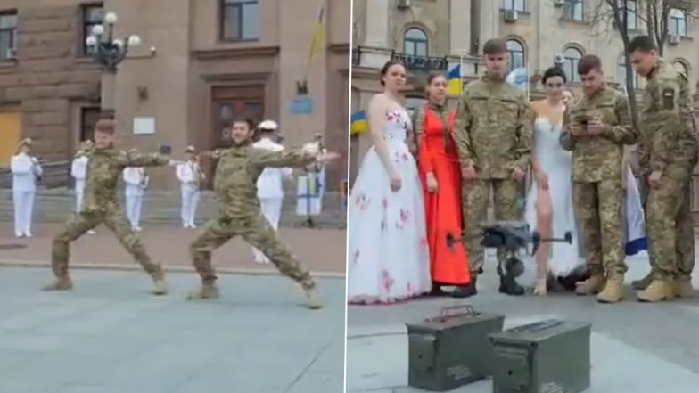 Ukraine Army 'Naatu Naatu' Viral Video: Ukrainian Army Personnel Dance to RRR's Oscar-Winning Song With a Twist