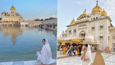 Ananya Panday Visits Bangla Sahib Gurudwara in Delhi, Shares Pics From the Shrine on Insta!