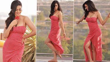 Shweta Tiwari Looks Ravishing Posing Alongside Pool In Red-Dotted Dress, Check Glamorous Pictures