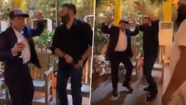 Karan Deol- Drisha Acharya Roka Ceremony: Sunny Deol Grooves to ‘Morni Banke’ With Vijay Dhanoa (Watch Video)