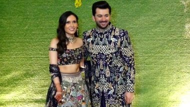 Karan Deol-Drisha Acharya Wedding: Couple Looks Happiest at Their Sangeet Ceremony (Watch Video)