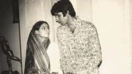 Amitabh Bachchan- Jaya Bachchan 50th Wedding Anniversary: Daughter Shweta Bachchan Pens Sweet Note and Calls Her Parents &lsquo;Golden&rsquo; (View Pic and Post)