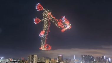 ‘Giant Drone Dragon’: Watch Viral Video From China’s Dragon Boat Festival Depicting Incredible Holographic Light Show