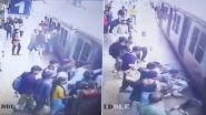 Mumbai: Alert TC Saves Elderly Woman's Life At Wadala Railway Station, Incident Caught on CCTV Camera (Watch Video)