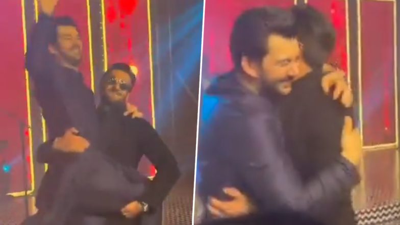 Karan Deol-Drisha Acharya Wedding: Ranveer Singh Lifts Groom-to-Be and Dances With Him at Sangeet Ceremony! (Watch Video)