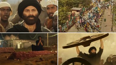 Gadar 2 Teaser: Sunny Deol Ditches Hand-Pump and Picks Bullock-Cart Wheel to Bash Baddies, 'Udja Kale Kawa' Returns With Sad Twist (Watch Video)