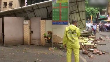 Mumbai Building Collapse: Portion of Three Floor Residential Building Collapses in Ghatkopar; No Casualty (Watch Video)