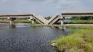Bridge Collapse in Gujarat: Bridge Over Mindhola River Connecting Maipur and Degama Villages in Tapi Collapses, 15 Villages To Get Affected (See Pics)