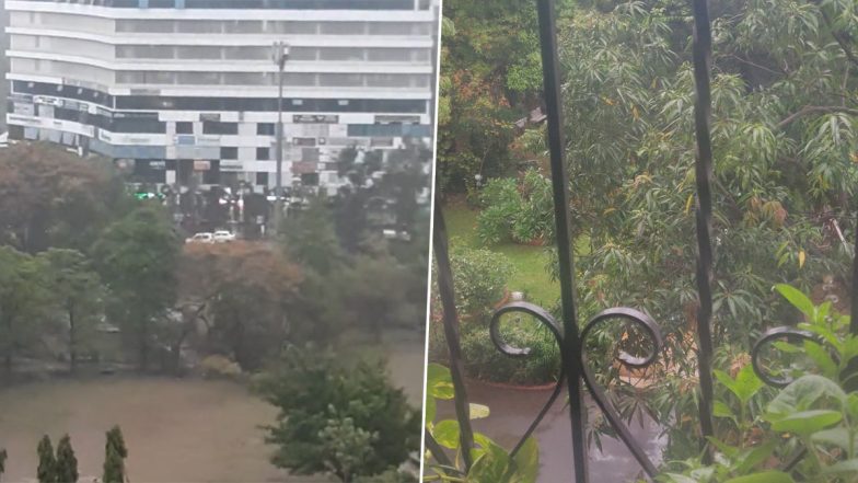 Mumbai Rains Today Photos and Videos: Mumbaikars Wake Up To Rainy Morning After Delayed Monsoon