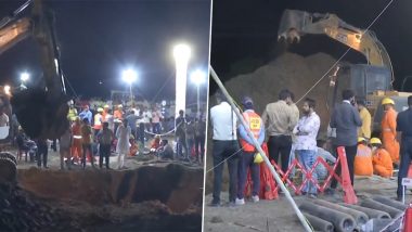 Madhya Pradesh: Two-and-Half-Year-Old Girl Falls Into Borewell While Playing in Sehore, Rescue Operation On (Watch Video)