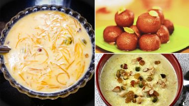 Eid-al-Adha 2023 Desserts: From Meethi Seviyan to Sheer Khurma, 5 Traditional Sweet Dishes To Relish and Celebrate Bakrid (Watch Recipe Videos)