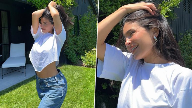 Kylie Jenner Looks Cute in White Top and Blue Jeans in Her Latest Instagram Post (See Pics)