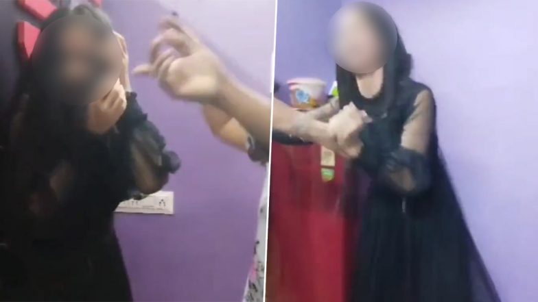 Woman Beats Daughter Violently For Having a Boyfriend, Shocking Video of Thrashing Goes Viral (Watch)