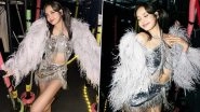 BLACKPINK's Lisa Dazzles in Striking Silver and White Feather Dress (View Pics)