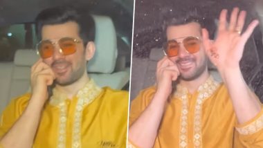 Karan Deol-Drisha Acharya Wedding: Actor Adorably Displays Fiancee's Name In Mehendi (Watch Video)