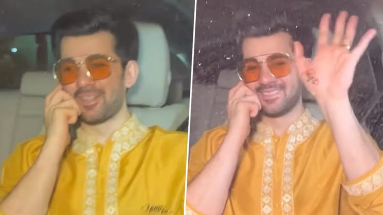 Karan Deol-Drisha Acharya Wedding: Actor Adorably Displays Fiancee's Name In Mehendi (Watch Video)