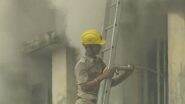Kolkata Fire: Massive Blaze Erupts in Five-Story Ganesh Chandra Avenue Building; Dousing Efforts Underway (Watch Video)