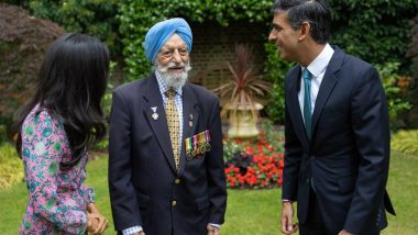 Rajindar Singh Dhatt Honoured by Rishi Sunak: UK PM Honours 101-Year-Old Sikh World War II Veteran With Points of Light Award