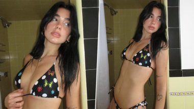 Dua Lipa Stuns In Sizzling Versace Polka Dot Bikini, Turning Up The Heat (View Pics)