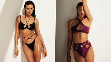 Irina Shayk Raises the Temperature in Black and Velvety Purple Bikini, Check Latest Pictures of the Supermodel