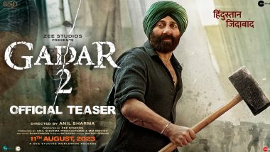 Gadar 2: Teaser of Sunny Deol and Ameesha Patel’s Film Is Out! (Watch Video)