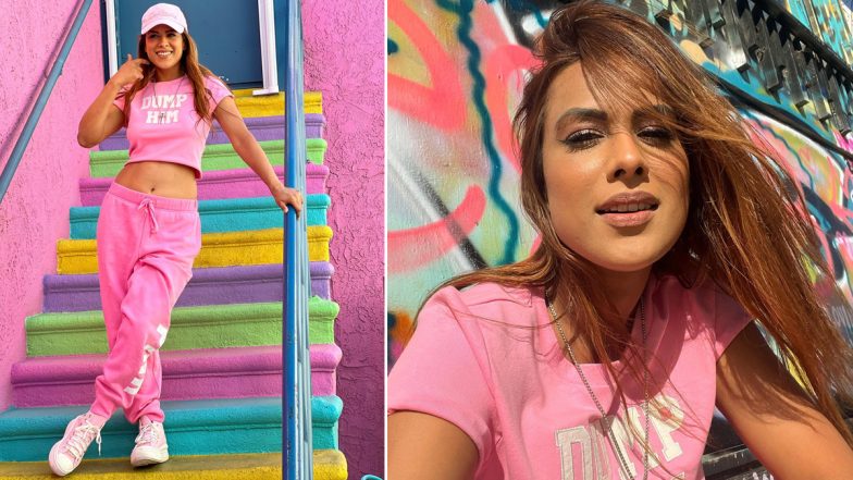 Nia Sharma Stuns in Pink Co-Ord Set, Treats Fans to Photo Dump of Her Venice Vacation (View Pics)