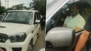 Rahul Gandhi&rsquo;s Convoy on Way to Manipur&rsquo;s Churachandpur Stopped by Local Police at Check Post Near Bishnupur (Watch Video)