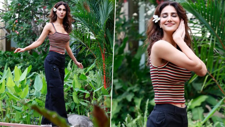 Vaani Kapoor is Cuteness Personified in Striped Spaghetti Top and Cargo Pants (View Pics)