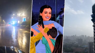 #MumbaiRains Pics, Videos and Funny Memes Pour Along With the Rainy Shower in Mumbai, Check Viral Tweets