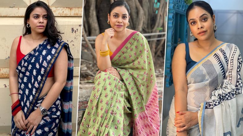 Sumona Chakravarti Serves Ethnic Style Goals in Colourful Cotton Sarees and Sleeveless Blouses (View Photos)