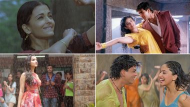 Monsoon 2023: Tip Tip Barsa Paani, Baarish, Koi Ladki Hai, Barso Re Megha Megha and More, Here Are Songs You Can Dance to in the Rain! (Watch Videos)