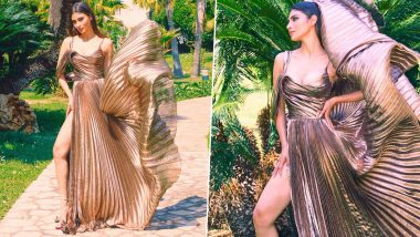 Mouni Roy Illuminates Sunny Day With Her Mesmerising Charm, Decked In Show-Stopping Metallic Gown (View Pics)