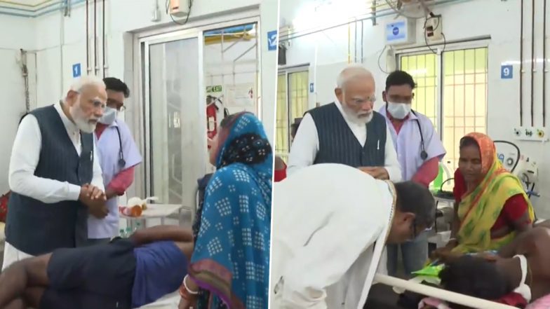 Odisha Train Tragedy: PM Narendra Modi Meets Injured Victims of Balasore Train Accident (Watch Video)