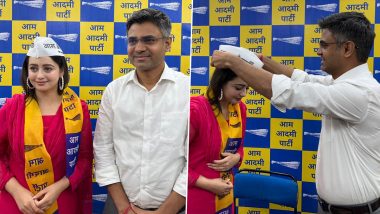 Chahat Pandey Joins AAP in Presence of Party’s National General Secretary Sandeep Pathak (See Pics)
